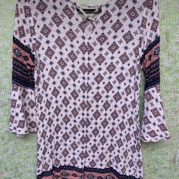 Urban Girl Gauze Tunic Blouse Size Small (S) - Picture 3 of 6